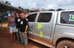 Encontro com o casal brasileiro do projeito 'Bordas do Brasil' no único posto nos 450 Km entre Linden e Lethem, na Guiana